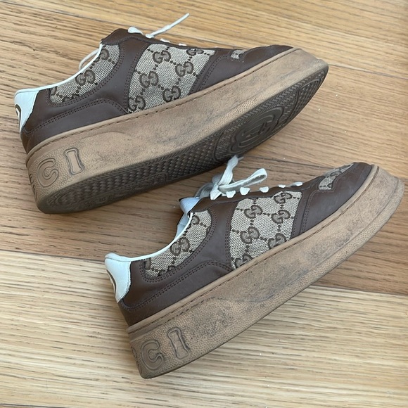 Gucci Brown and Tan Sneakers - Picture 6 of 8